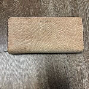 Coach Madison Glitter Lizard Skinny Wallet